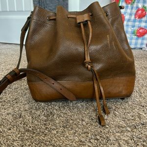 Will Leather Hoods hobo style cross-body greenish brown bag